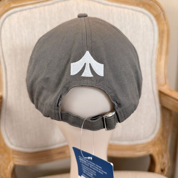 New Boco Gear Public Lands Hat Cap Gray 7 Panel Adjustable Strap 100% Cotton - Picture 3 of 12